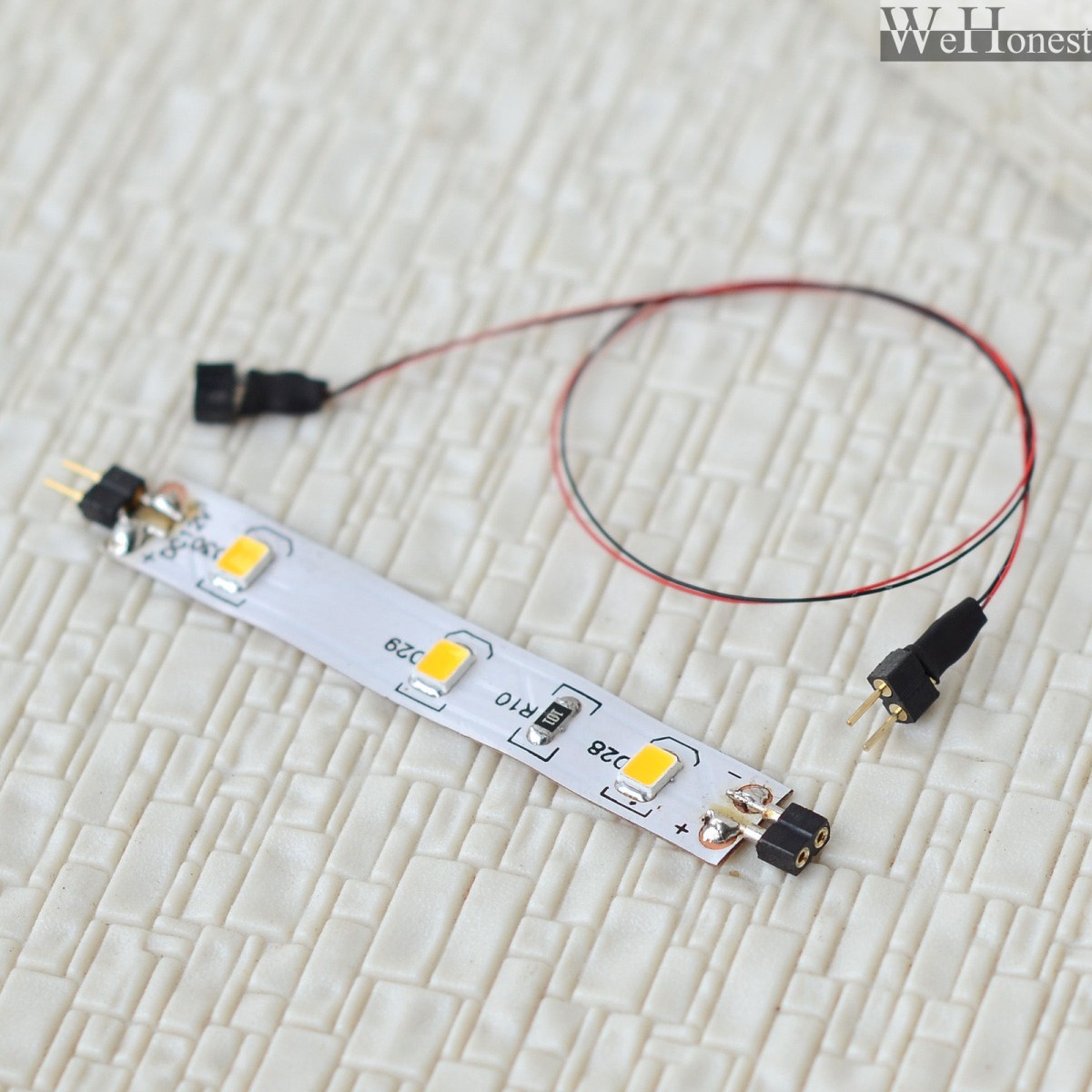 2 x LED lighting soft strips + Extension Kit connector for passenger car lights